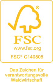 Zertifikat FSC Bewährte Rohstoffe